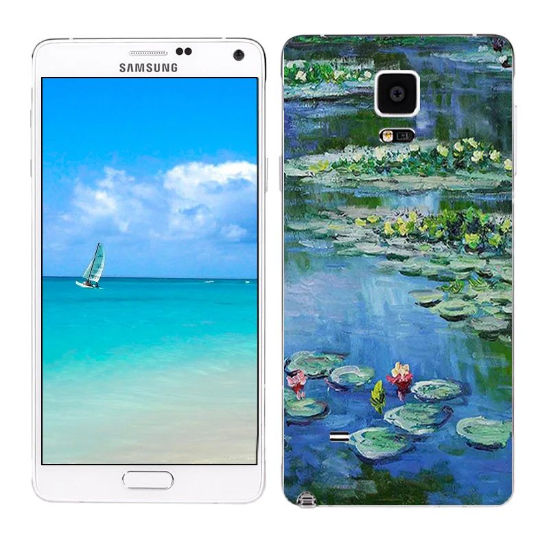 Мягкий чехол из ТПУ для Samsung Galaxy Note 4 N9100 силиконовая задняя крышка с масляной