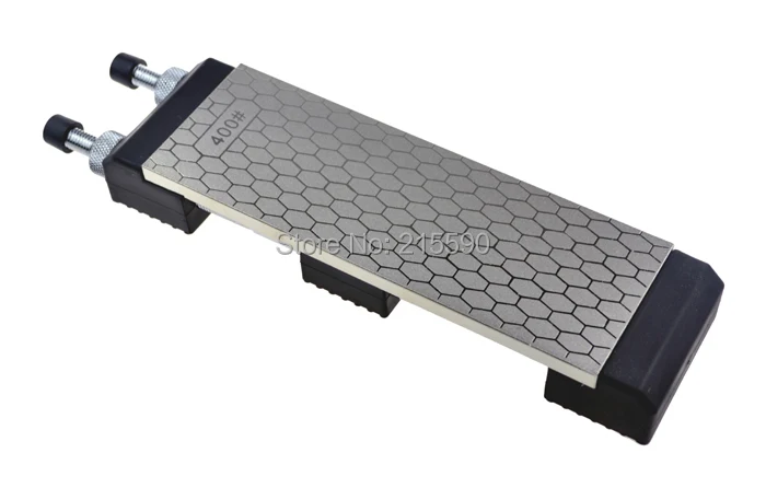 DMD #400 and #1000 Two Sides Whetstone Double Diamond Sharpener Knife + Rubber Holder | Дом и сад