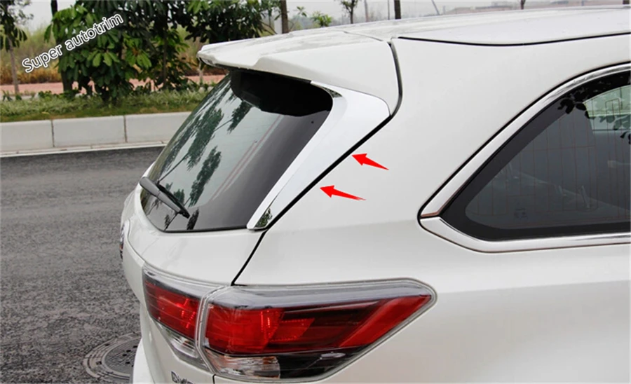Аксессуары Lapetus подходят для Toyota Highlander KLUGER 2014 2019 хромированный задний спойлер