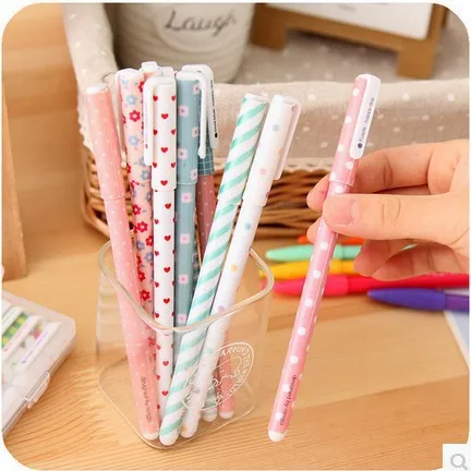 5 шт./лот Новый Красочный Мультфильм Симпатичные Гелевая Ручка Набор Kawaii