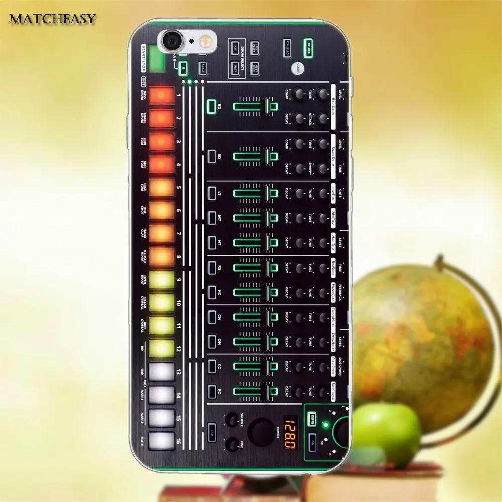 Классический синтезатор Synth Moog Мягкий чехол из ТПУ для Apple iPhone X XS Max XR 4 4S 5 5C SE 6 6S 7 8