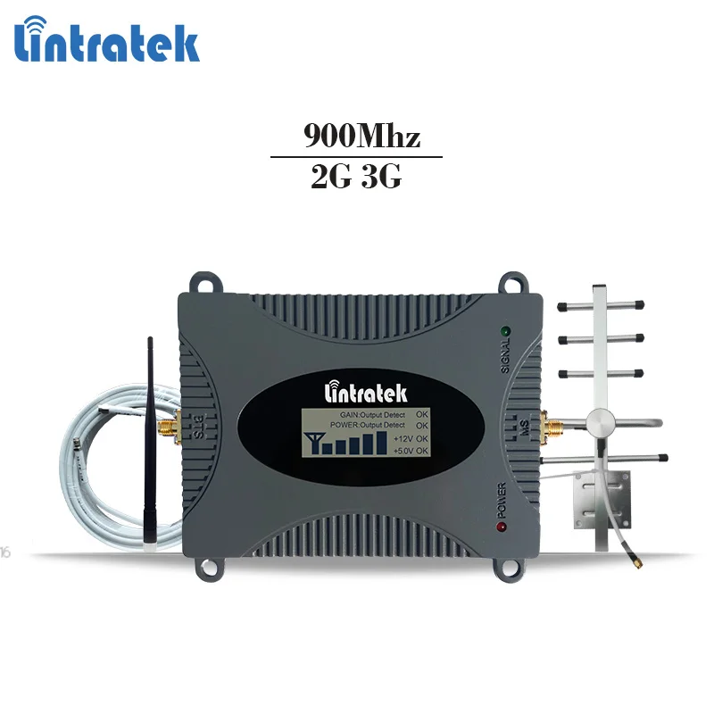 Lintratek усилитель GSM сигнала сотовой связи 900Mhz репитер 2G мобильный телефон