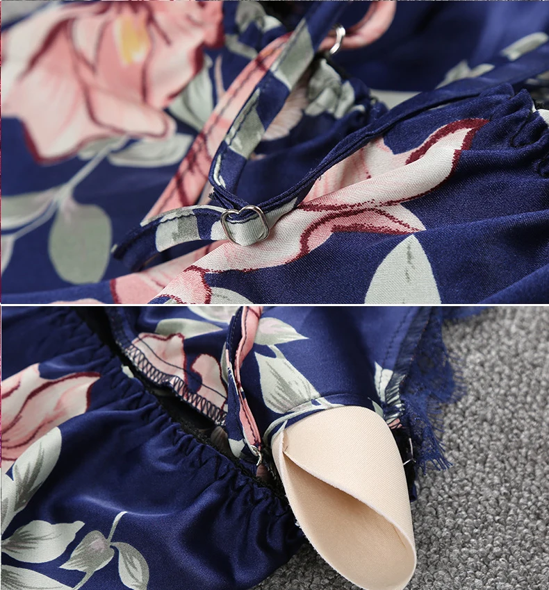 Women 2PC Strap Top Pajamas Sleepwear Sets Lady Home Wear Nightgown Suit Sexy Sleeveless Kimono Robe Bath Gown Sleepshirts M-XL | Женская