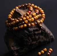 tibetan mala top grade tiger eye stone rosary beads buddhist 108 prayer beads mala blessed mala