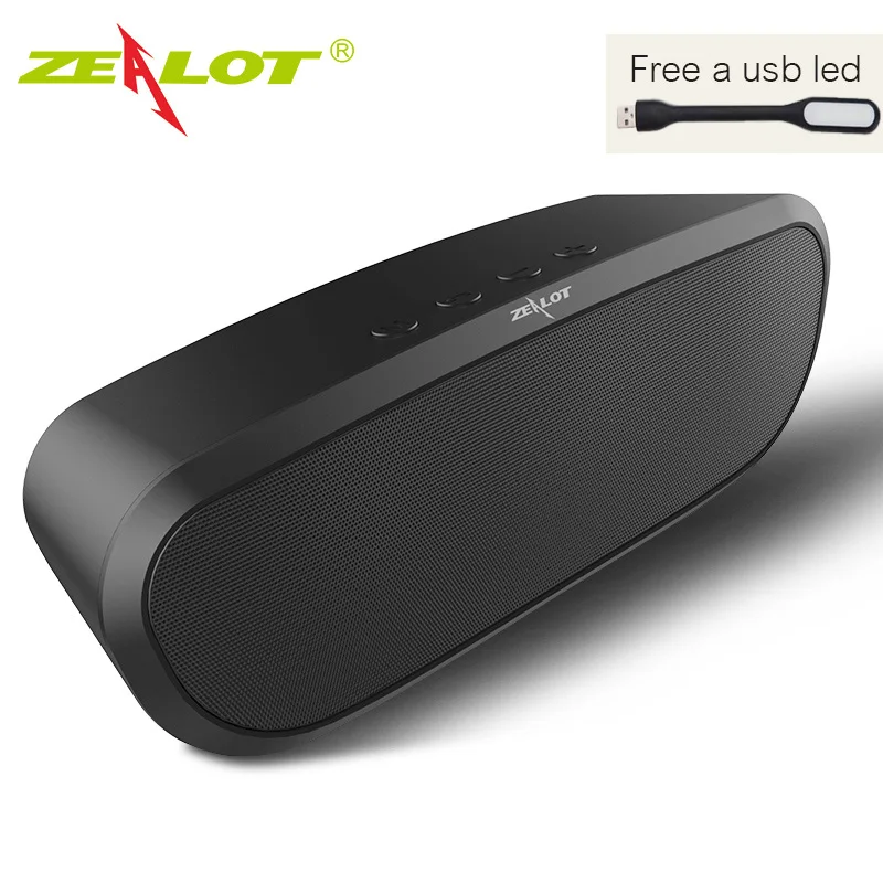 ZEALOT S9 Портативный беспроводной Bluetooth 4 0 динамик Поддержка TF карта AUX U диск FM