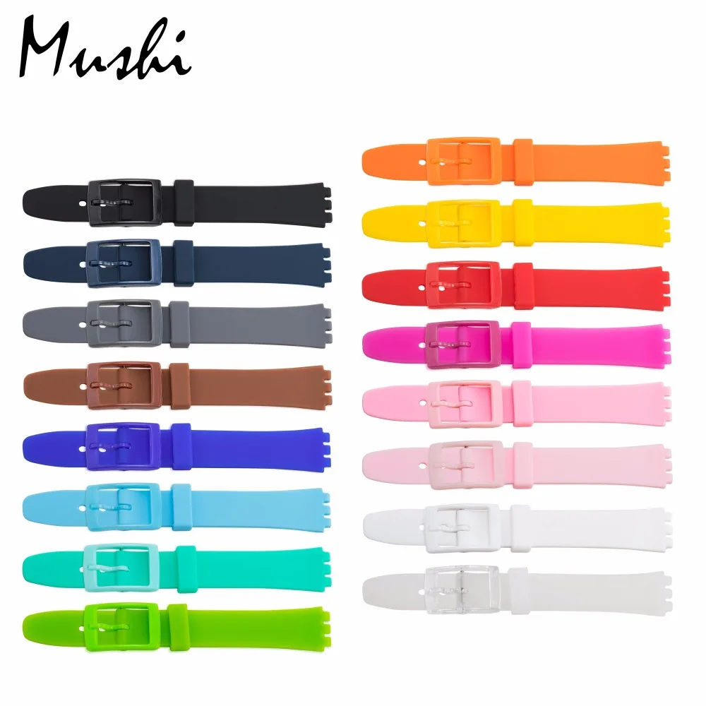 Ремешок для часов мужской/женский мягкий водонепроницаемый силиконовый сменный