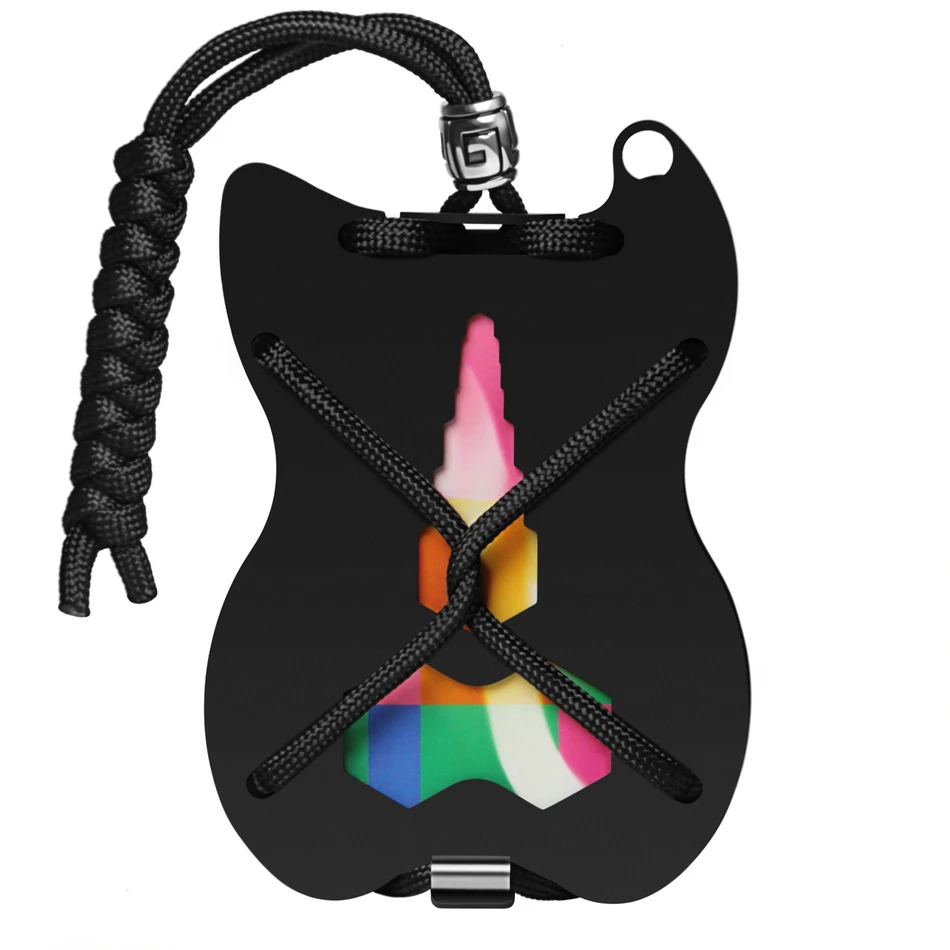 Тонкий бумажник кошелек для кредитных карт с ремешком из Паракорда