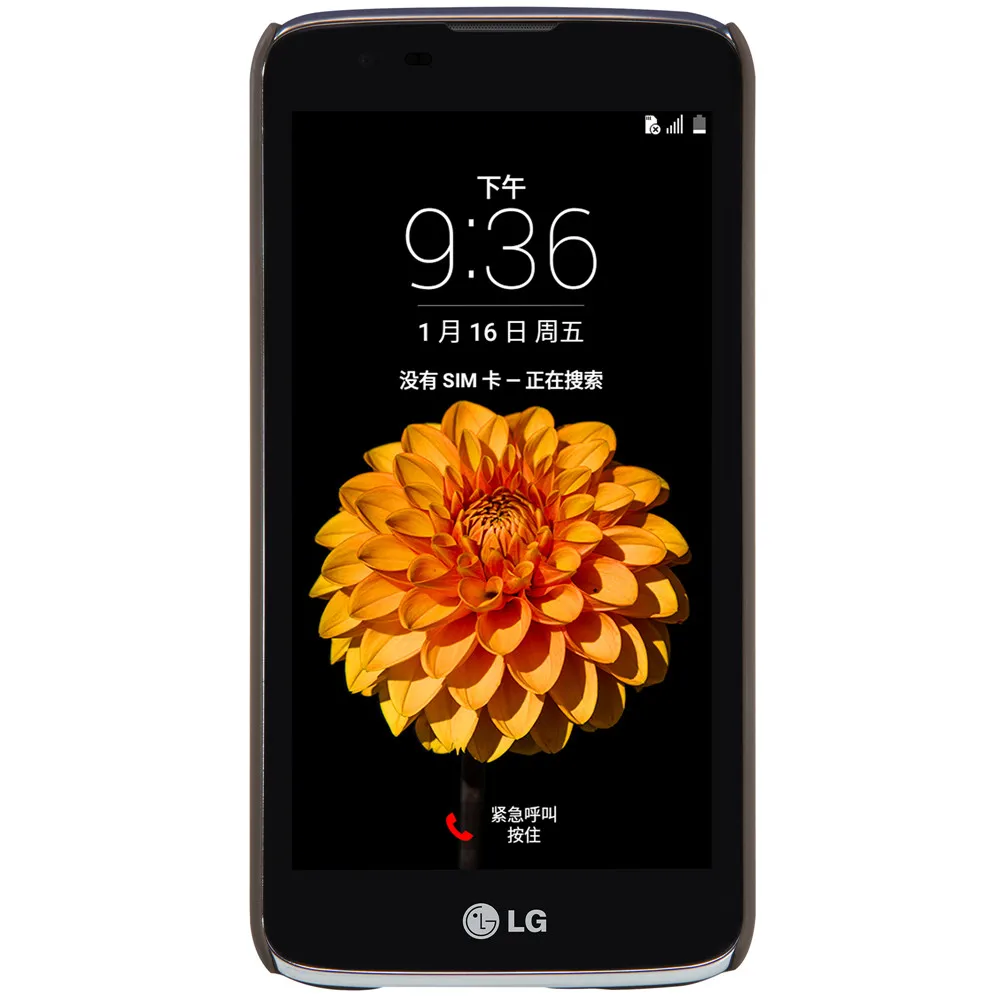 Коричневый Цвет Для LG Дань 5 Дело Nillkin Супер Матовый Щит чехол для ДЮЙМОВ