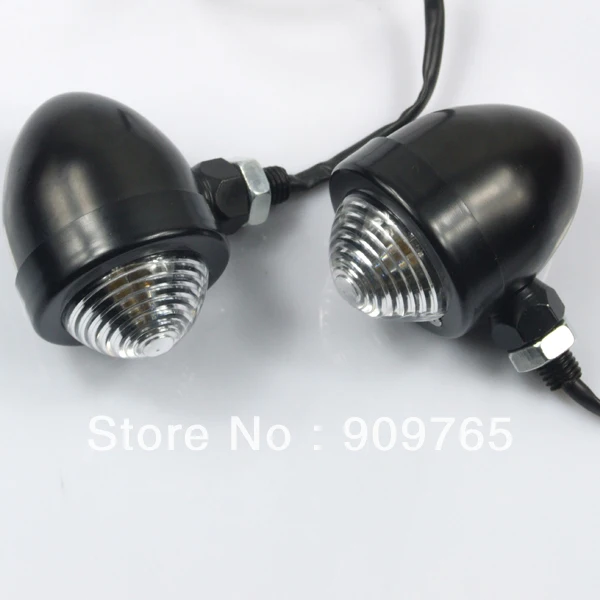 1 пара 2х панхед черный сигнал поворота Универсальный крейсер Чоппер на заказ