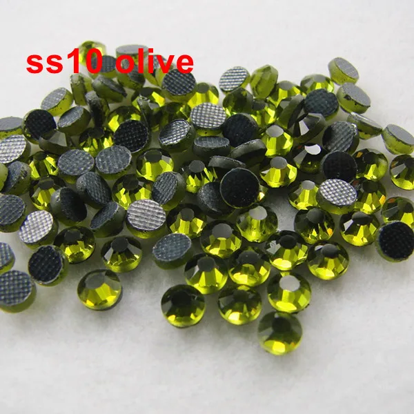 1440 шт./упак. ss10 Olivine DMC стразы горячей фиксации с плоским основанием аксессуары для