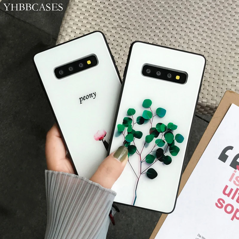 Чехол YHBBCASES для телефона с изображением летних растений листьев цветов Samsung Galaxy S10