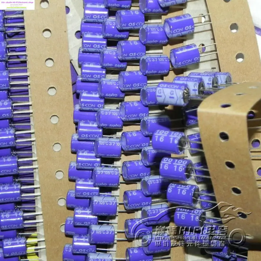 Синий настоящий набор Bolsa 10 шт/20 шт Оригинальная коробка Sanyo Os-con 16sa100m 16v100uf 8*11 твердотельные конденсаторы