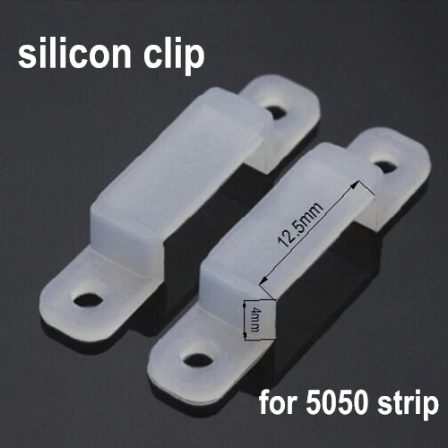 

100pcs/lot LED strip Silicon gel holder, LED connector clip for fixing flexible light strip 5050 5630 5730 free ship