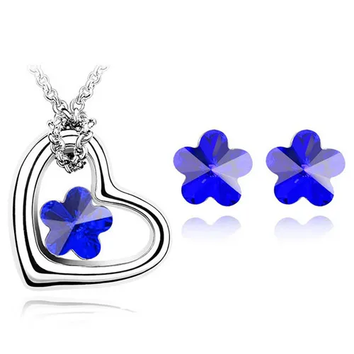 Комплект из колье и сердца с подвеской|set necklace earring|necklace earringpendant jewelry sets |