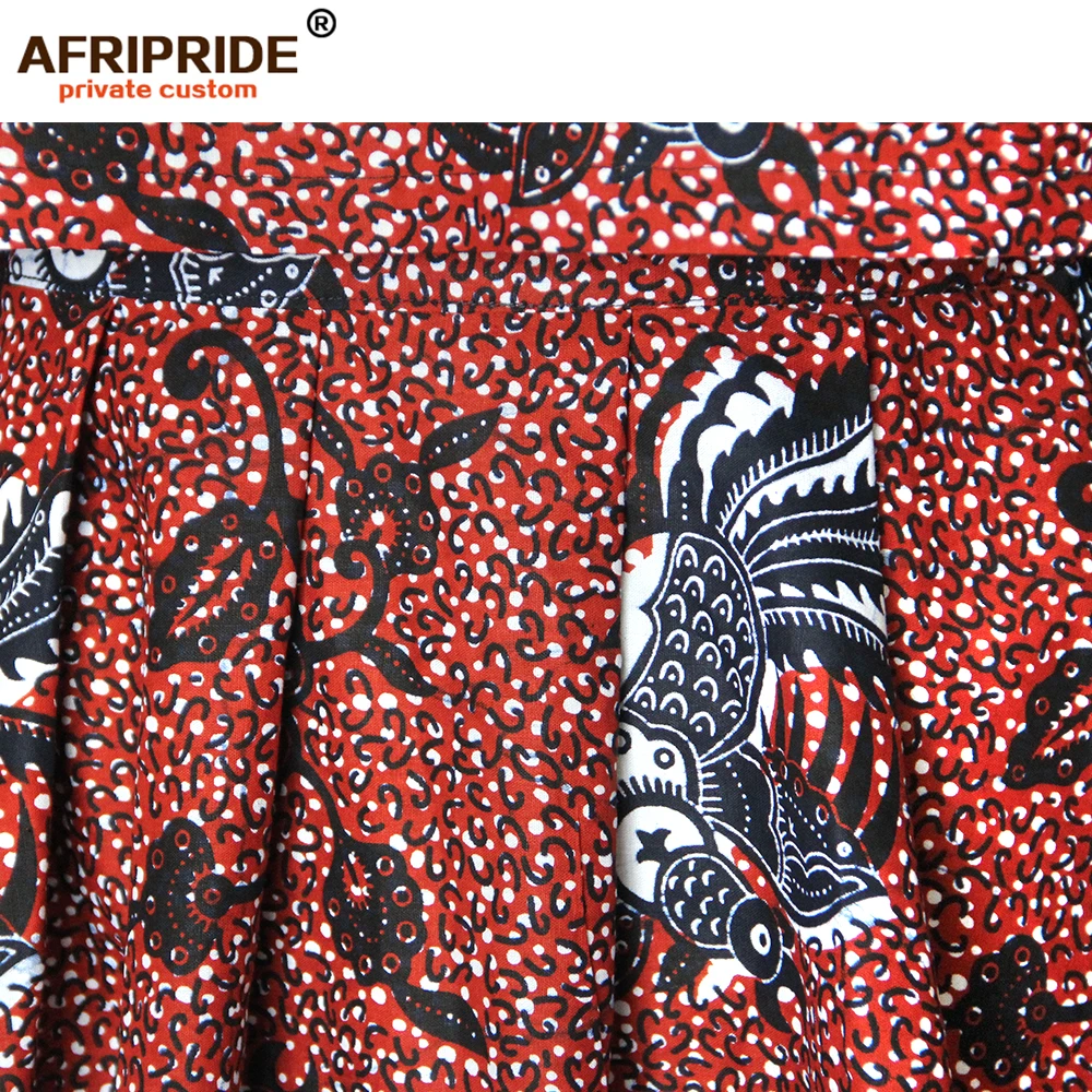 Африканский женский костюм AFRIPRIDE, индивидуальный короткий топ без рукавов+ мини-юбка, сексуальный летний повседневный костюм, чистый хлопок, a722638