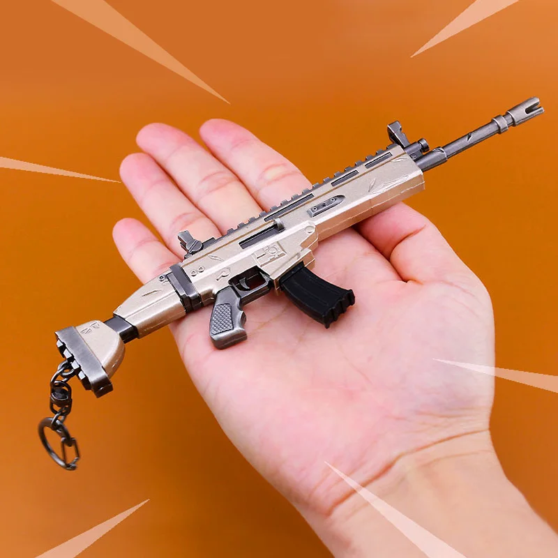 

Kids Gifts Battle Royale Action Figure Game Gun Model Alloy Keychain