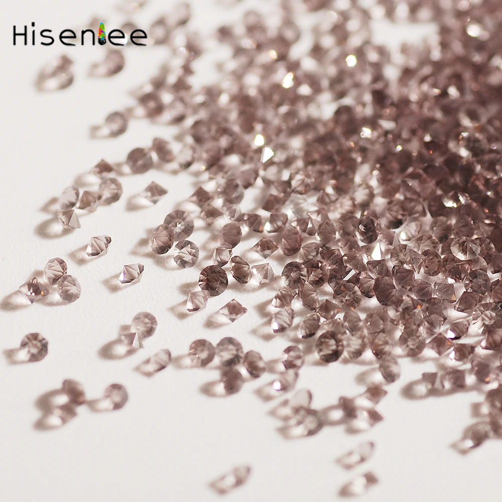Gray Glass Glitter Point Back Rhinestone 1.1MM Crystal Transparent Zircon Micro Diamond Nail Art Salon Fashion DIY Gems 2880pcs | Дом и сад
