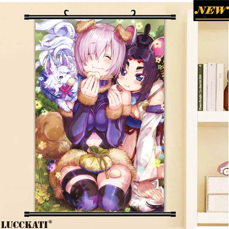 40X60 см Fate grand order Fate/go Fgo Сексуальная лоли калочка мультфильм аниме Искусство Настенная картина плакат прокрутка Ткань Холст Живопись