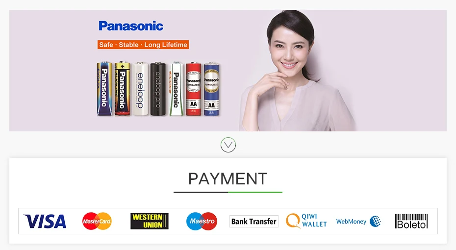 Panasonic Eneloop батареи высокой емкости 2550 мАч 8 шт/2 набора Сделано в Японии Ni-MH Предварительно заряженный перезаряжаемый AA аккумулятор
