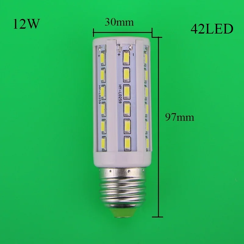 Лампада 5730 SMD cree chip Светодиодная лампа E27 B22 E14 12 Вт/15 Вт/25 Вт/30 Вт/40 Вт/50 Вт 110 В/220 В