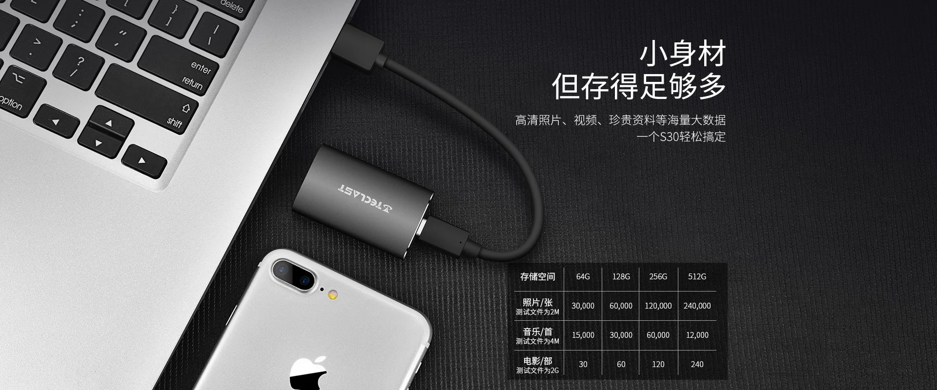Teclast портативный SSD диск S30 type-C внешний SSD