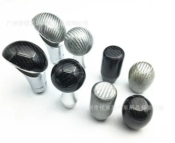 5 6 Speed MT Fit Manual Transmission Carbon Fiber Gear Shift Knob Shifter For BMW Ford Passat Honda Audi Toyota Golf | Автомобили и