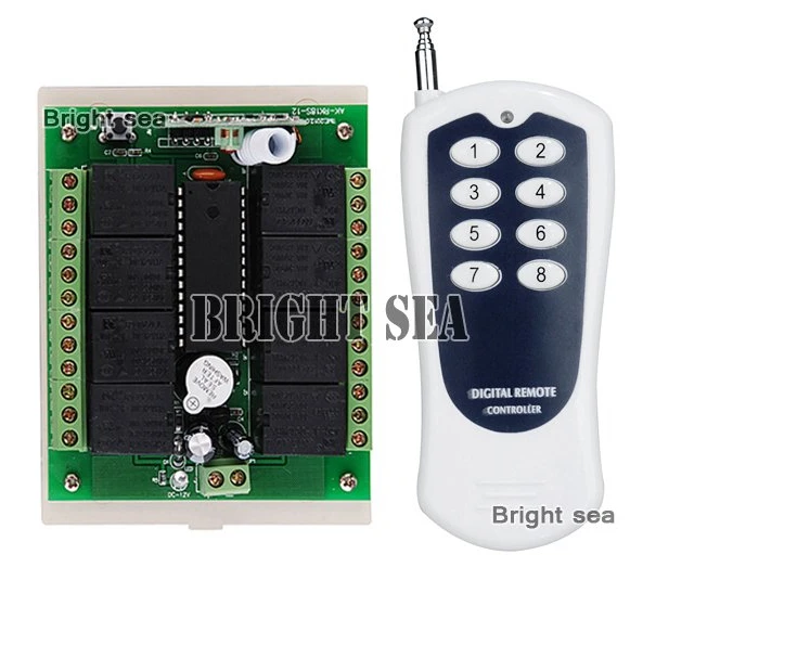 12 в постоянного тока 8 каналов беспроводной пульт дистанционного управления RF