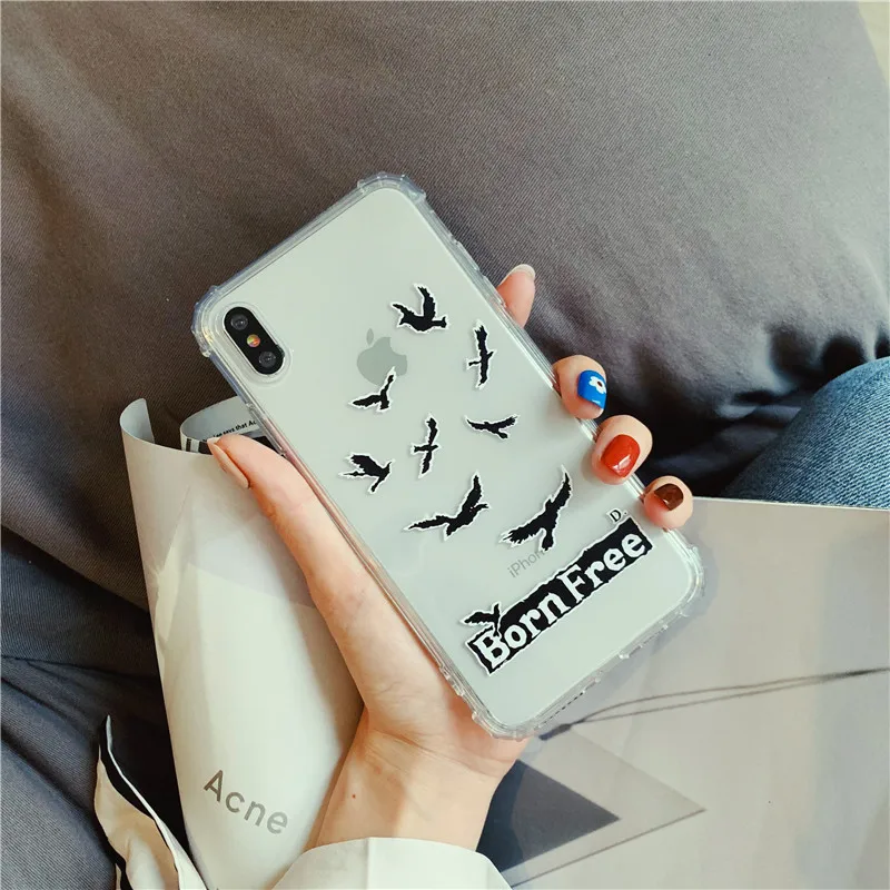 Роскошный ударопрочный чехол для телефона sea gull прозрачный силиконовый iPhone XR XS Max