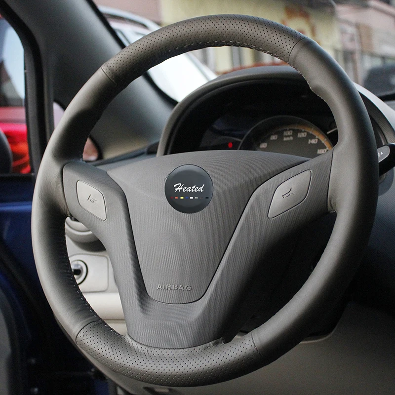 Оплетка на руль Nappa из натуральной кожи чехол для Chevrolet Sail Tampa do volante carro|on the steering