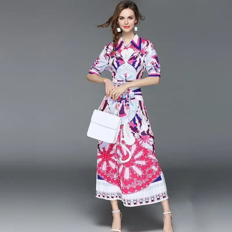 Новое летнее платье модные повседневные женские длинное платья Бохо одежда