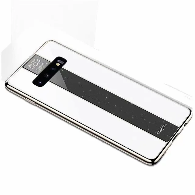 White Чехол для samsung Note 10 plus Note 8 9, покрытие, зеркало из плексигласа, рамка из закаленного стекла, жесткая Противоударная задняя крышка для S10 Plus Lite - Цвет: White