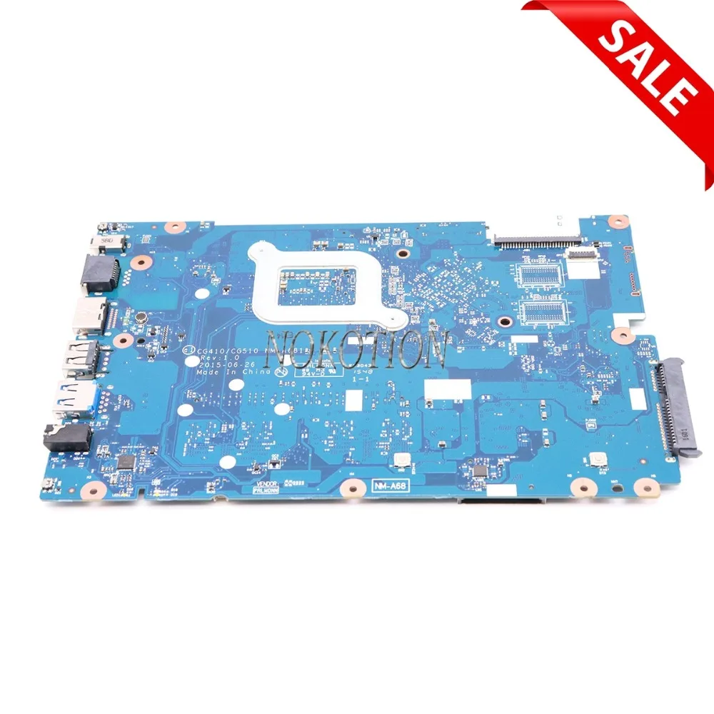 Материнская плата NOKOTION для ноутбука Lenovo Ideapad 100 15IBY 15IBD CG410/CG510 NM A681 SR240 I3 5020U DDR3