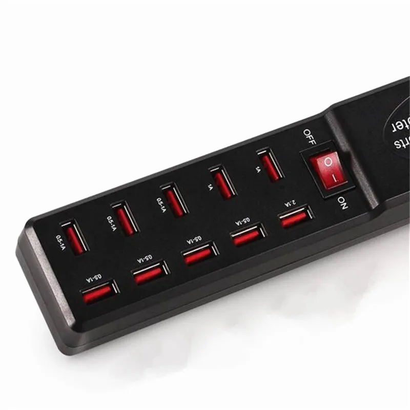 Супер скорость 10 USB зарядка с 5V 6A многоцелевой адаптер питания зарядное