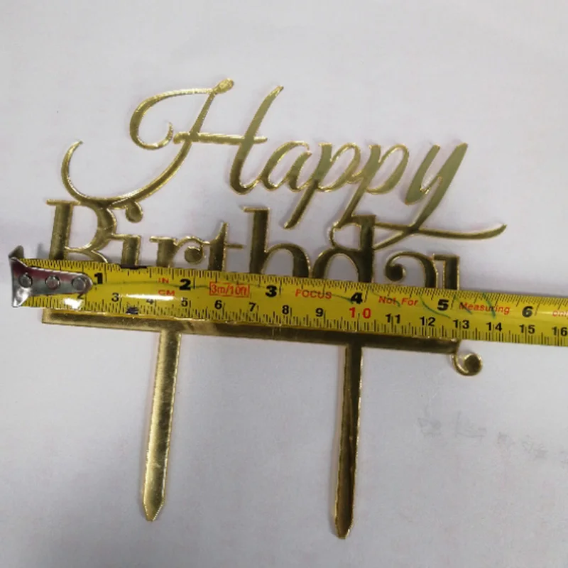 Leeiu 1 шт. Happy 50th на день рождения торт фигурки жениха и невесты Акриловая подставка