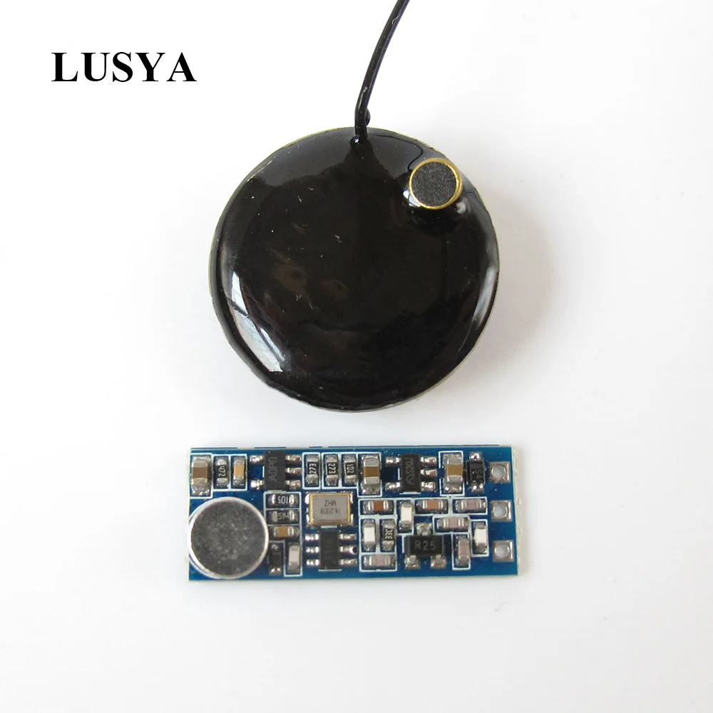 Lusya UHF беспроводной микрофон FM micro-interphone аудио передатчик мониторинг ребенка звукосниматель модуль G1-010