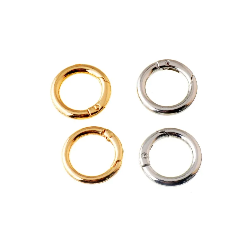 Бесплатная Shipping 2Pcs несварных кожаная сумка Изделия из металла DIY кольцо застежка
