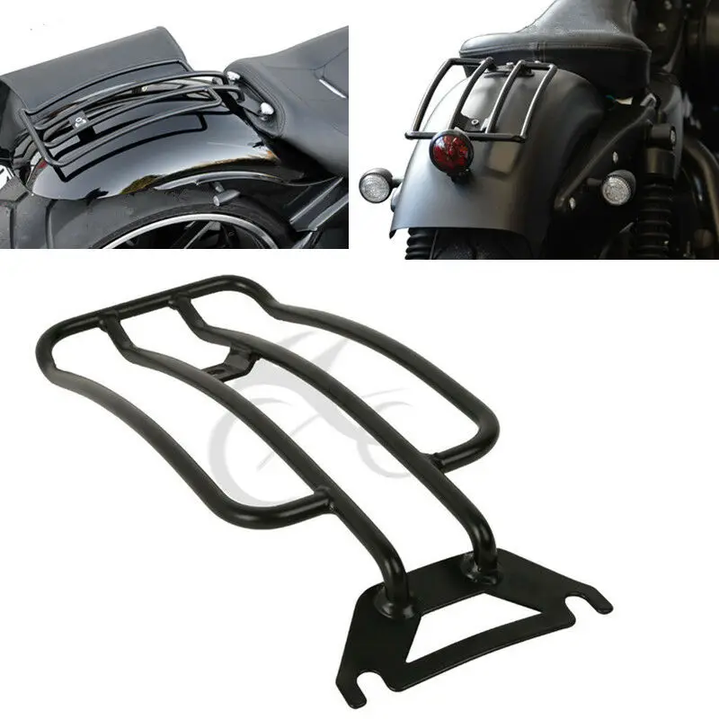 Хромированный/черный багажный стеллаж для крыльев мотоцикла Harley FLHRSE Road King Touring FLHR