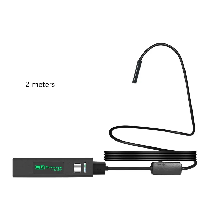 Zwn Wifi эндоскоп HD 1200P водонепроницаемый жесткий провод USB инспекционная мини-камера с 8 мм объективом и 8 светодиодный бороскоп для Android IOS PC - Цвет: FS110 2M Set1
