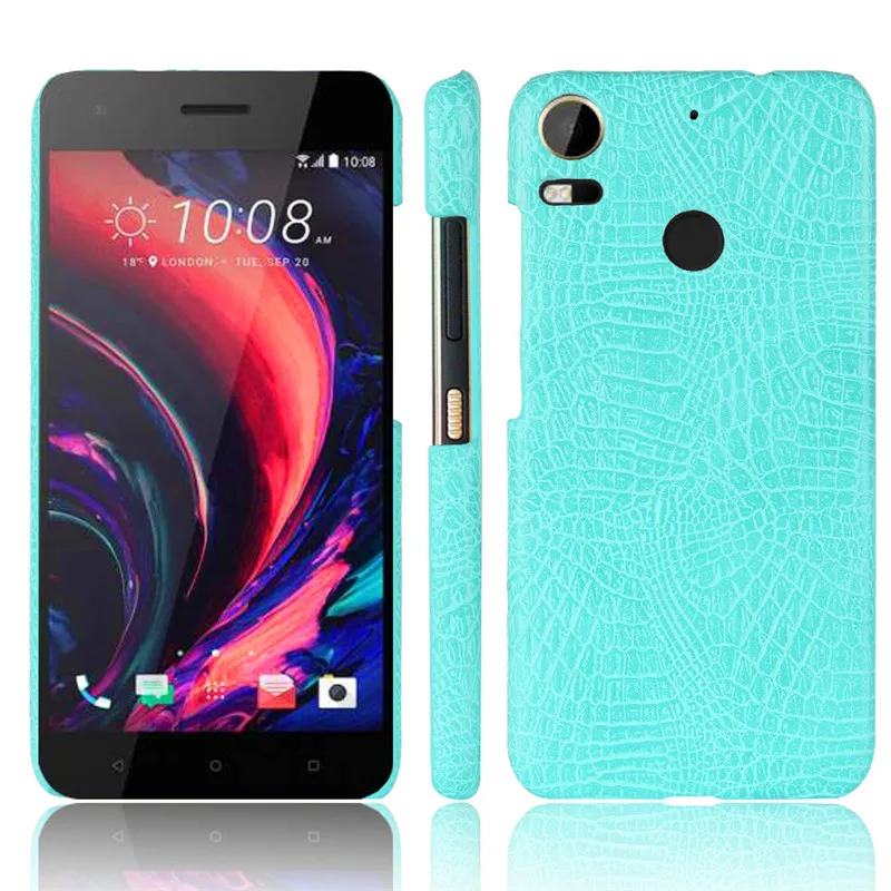 Для HTC Desire 10 Pro 10Pro 5 &quotчехол с крокодиловым узором Жесткий ПК Обложка на заднюю