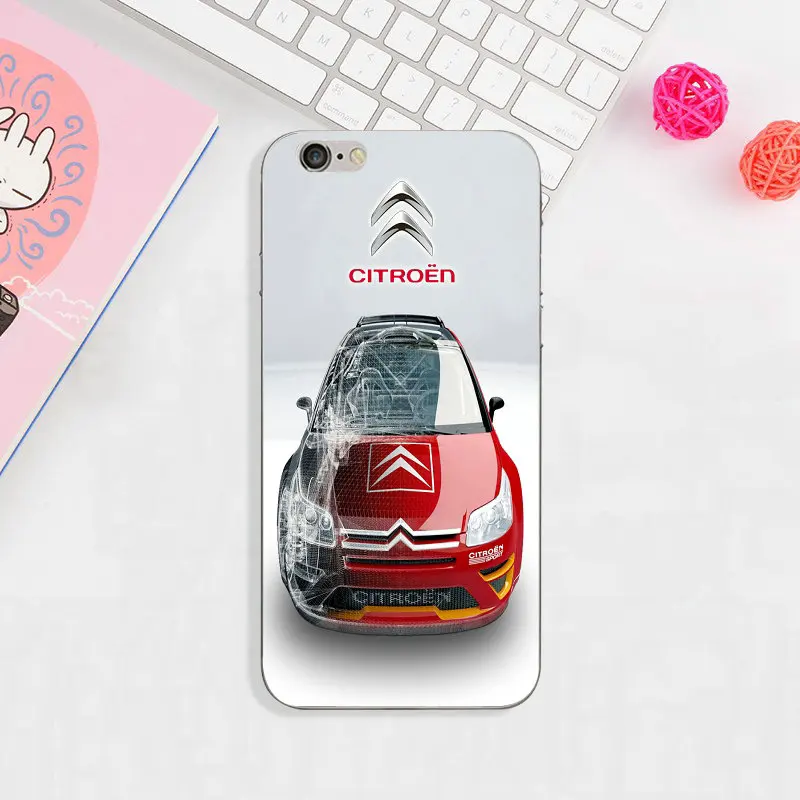 Divine DS Citroen логотип мягкий ТПУ мобильные прозрачные телефонные чехлы Сумки для iPhone