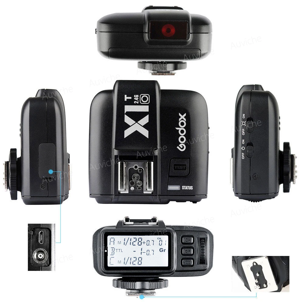 Godox x1t o 2.4 г TTL Беспроводной флэш передатчик + xtr 16 ресиверы набор для Olympus Камера V850