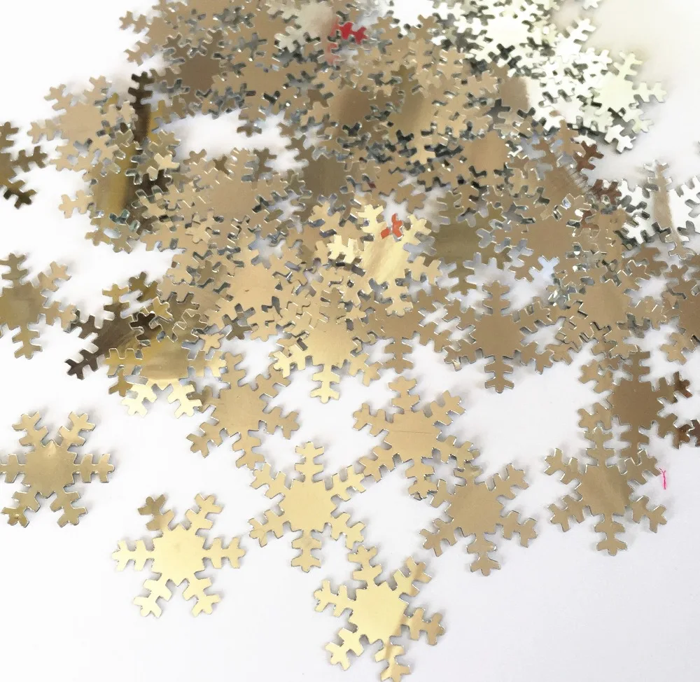 50 г 18 мм серебристый синий Снежинка Рождественский стол Конфетти зима свадьба