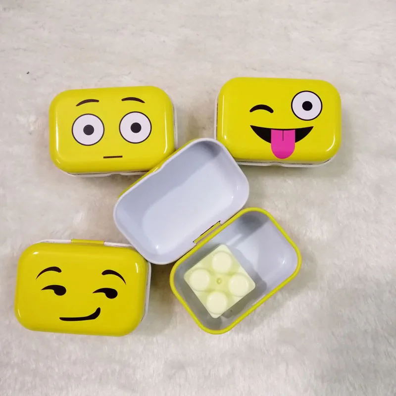 32 шт./лот Kawaii все виды экспрессии оловянные коробки DIY многофункциональная коробка для ювелирных изделий/портсигар/коллекционные металлические коробки H307