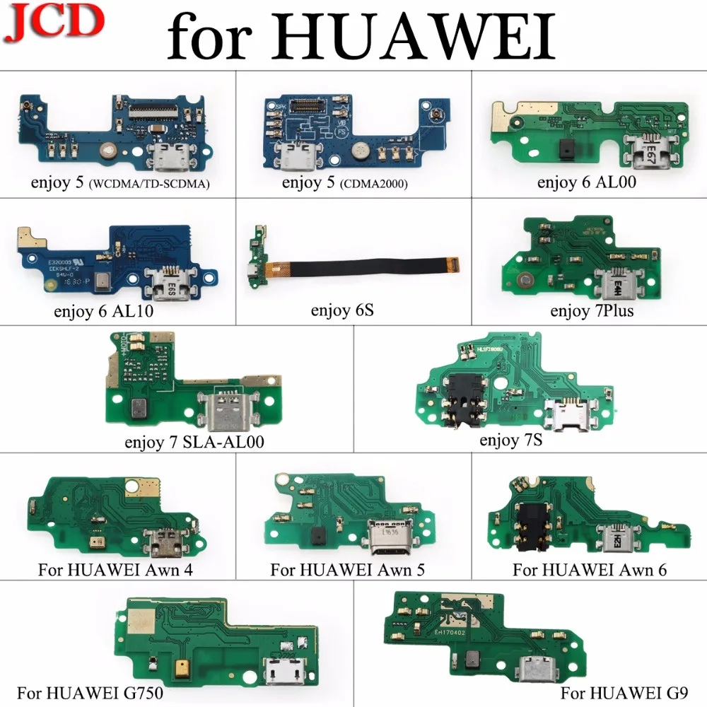 JCD Новинка для Huawei Enjoy 5 6 AL00 6S 7Plus 7 7X 7S USB зарядное устройство порт зарядки