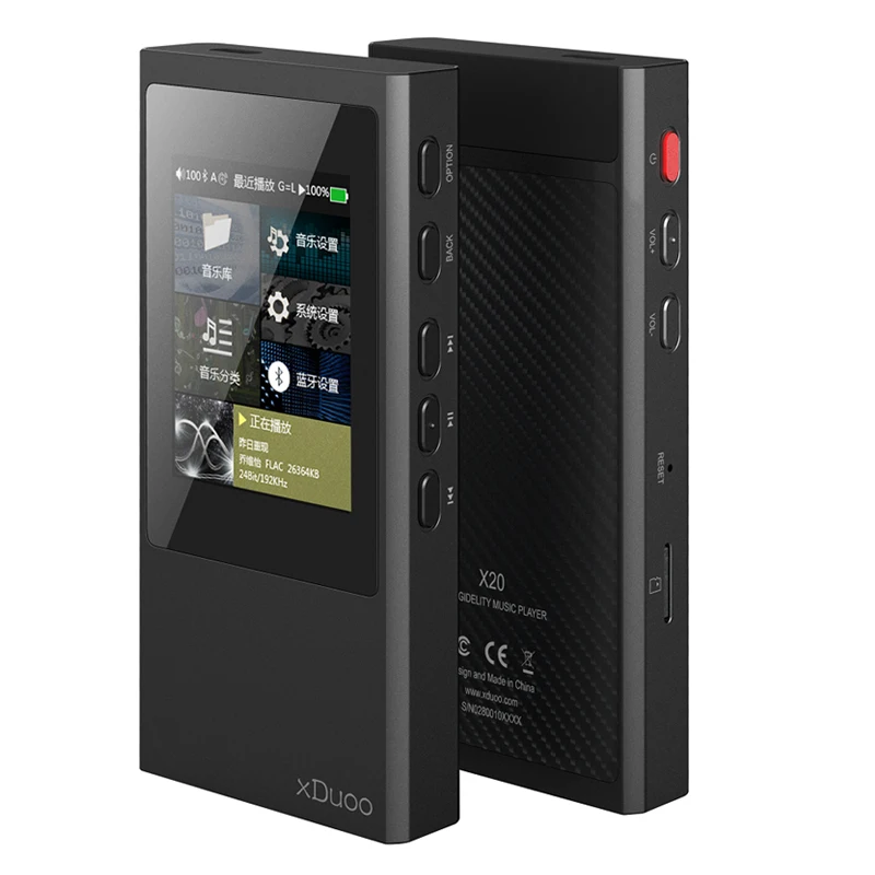 2018 xduoo X20 32bit 384 кГц Портативный без потерь Музыкальный плеер Bluetooth 4.1 HiFi MP3-плееры