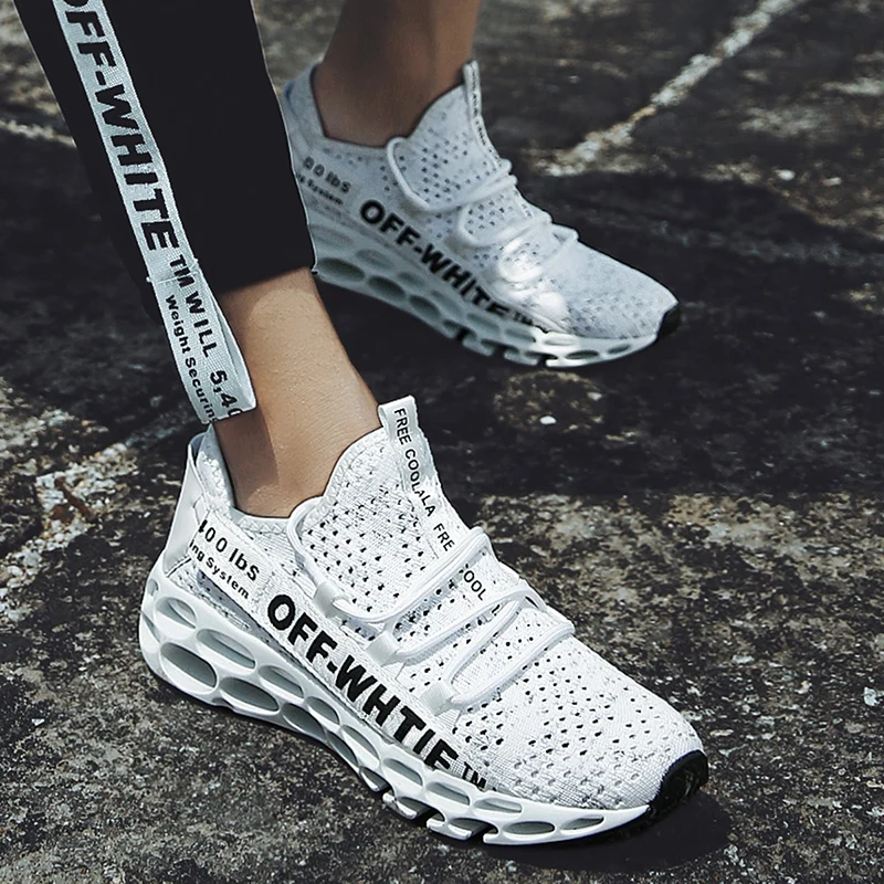 MYCOLEN/Летняя мужская повседневная обувь вязаные кроссовки модная брендовая