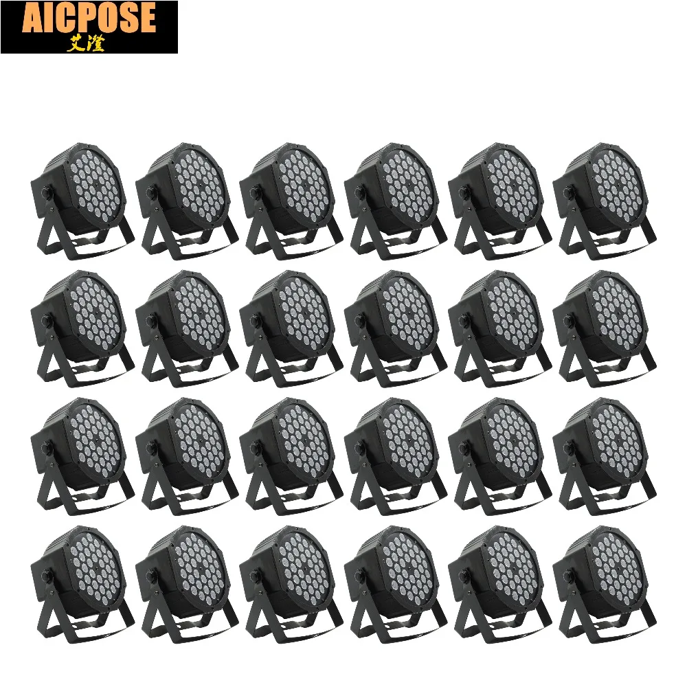 24 шт./лот LED Par light 36x3W 36w RGB Light с 3/6 каналами DMX512 Master Slave 36*3w Led плоский DJ оборудование