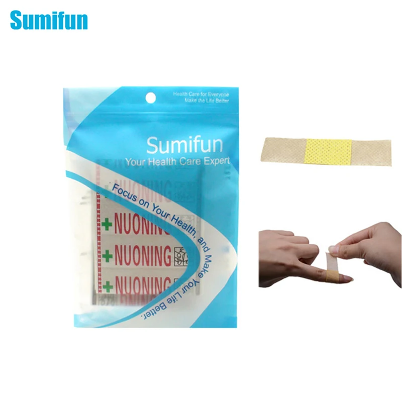 Sumifun 100 шт. пластырь для оказания первой помощи клейкий случайный цвет при ранах