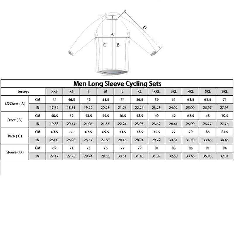 HIRBGOD Men's Stylish EU Size Flag Long Sleeve winter Bike Jersey Cycling Fleece Lightweight Clothing SDD001 | Спорт и