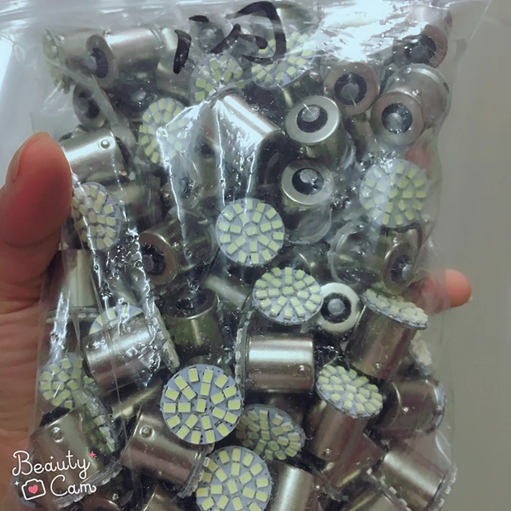 100 шт. 3020 1206 22 SMD светодиодные лампы 1156 BA15S 1157 BAY15D T20 3156 3157 7440 7443 автомобильный